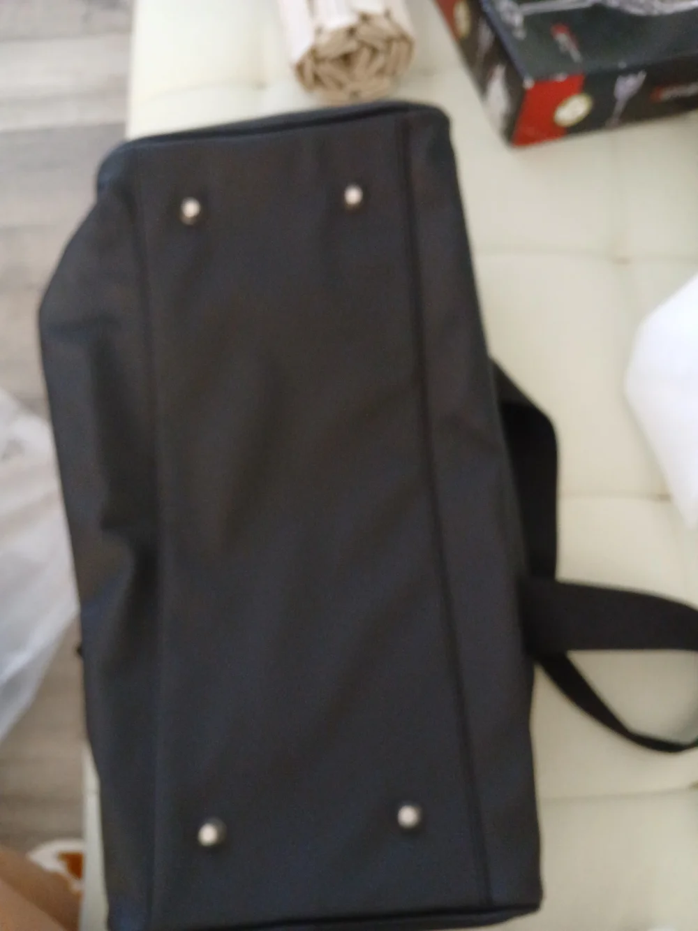 Versace Men’s Black Logo Travel Duffle Bag